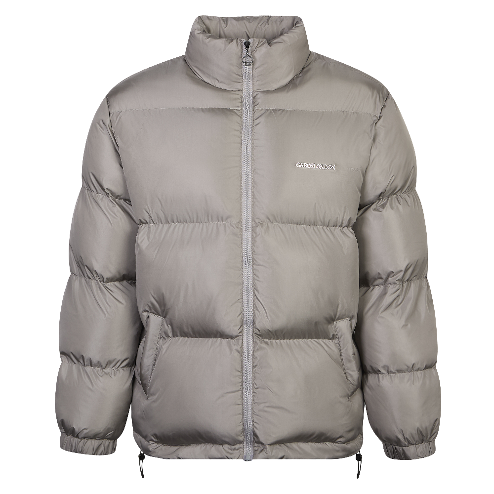 The BOSS Metallic Grey Puffer Jacket