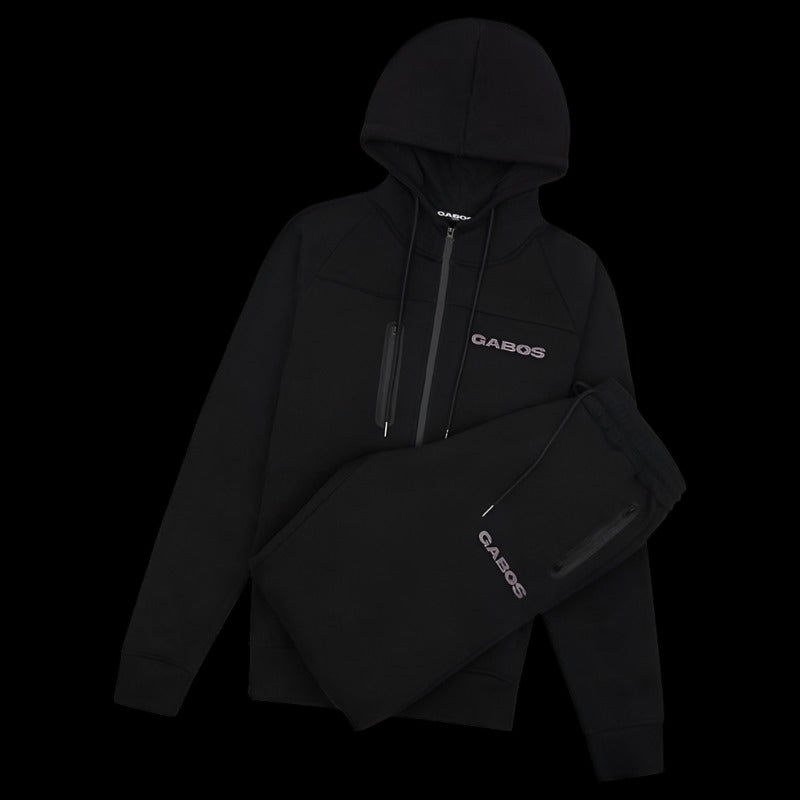 Streetfleece tracksuit black (gabos basics)