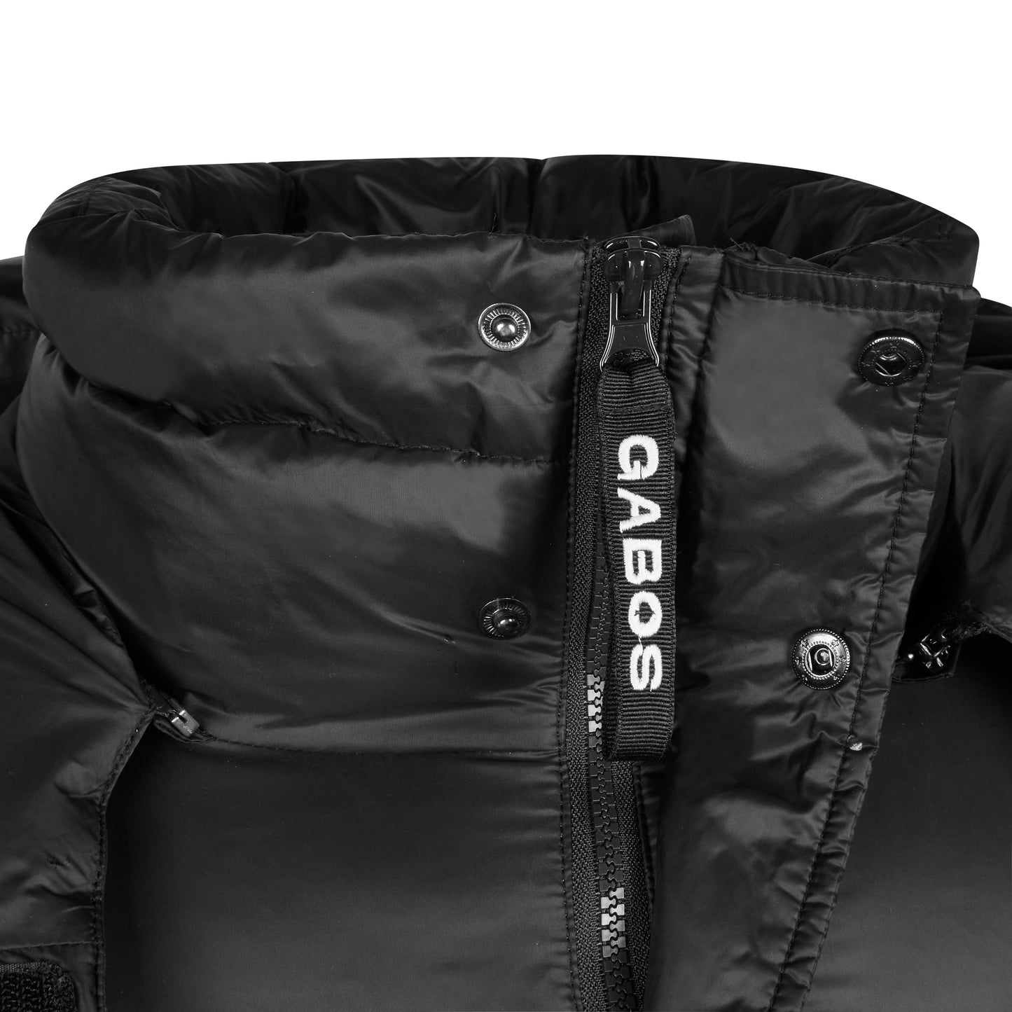 The “Street Sweeper” Black Puffer Down Trench Jacket
