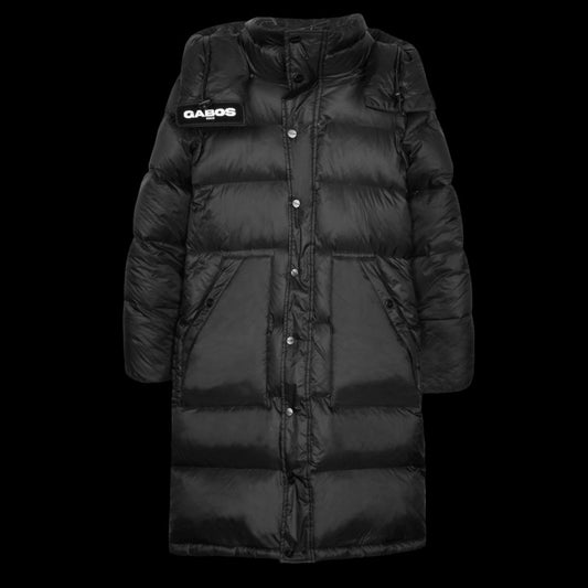 The “Street Sweeper” Black Puffer Down Trench Jacket