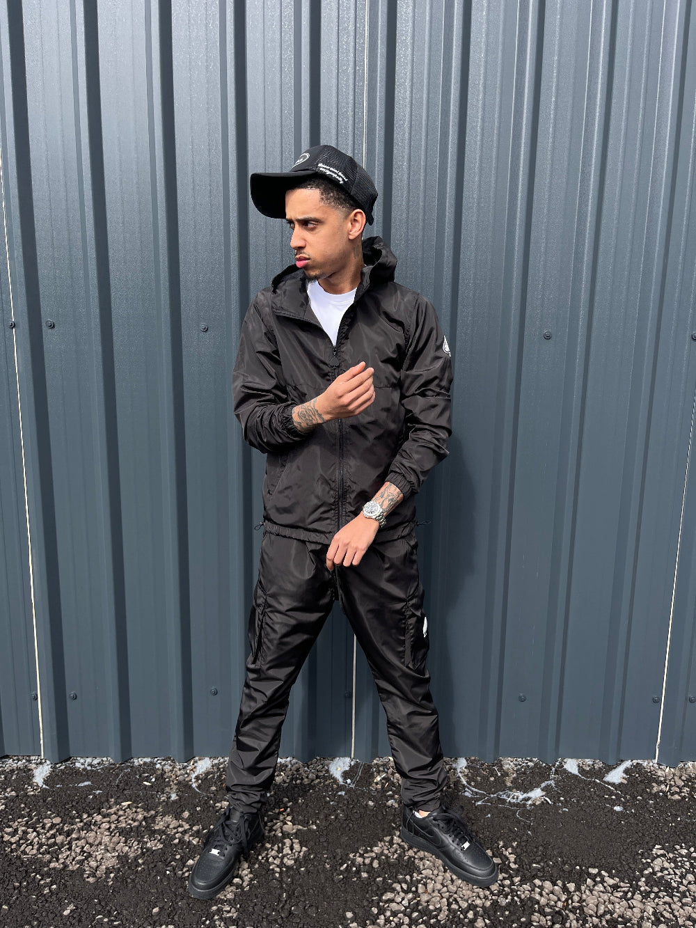 Road Breaker Full Tracksuit Magma Black