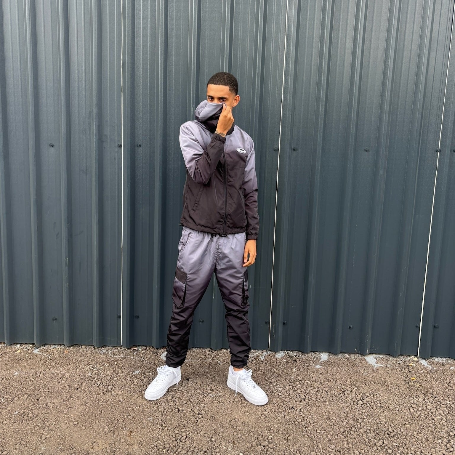 Roadbreaker Full Tracksuit Volcanic Ombre (Black/Grey)