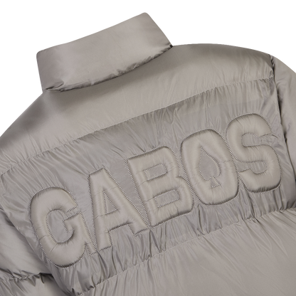 The BOSS Metallic Grey Puffer Jacket
