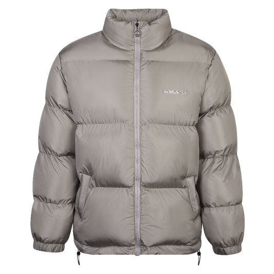 The BOSS Metallic Grey Puffer Jacket