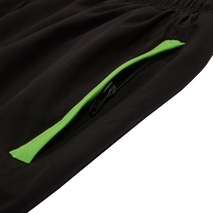 3-PIECE Technical Windbreaker Tracksuit Set Neon Green