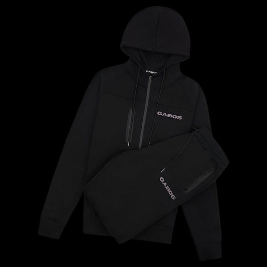 Streetfleece tracksuit black (gabos basics)